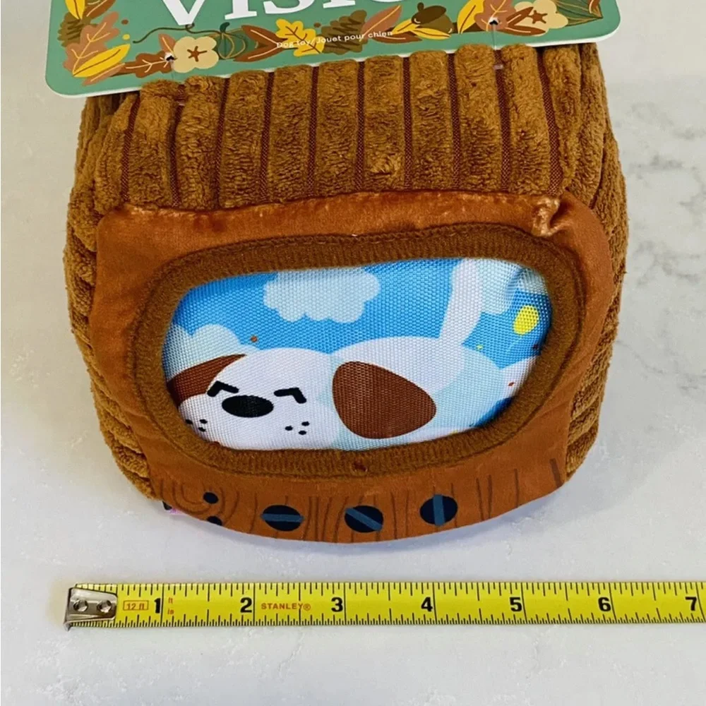 NEW Bark Box Squeak-O-Vision TV Barkbox Large Squeaker Crinkle 2 Part Dog Toy - Picture 7 of 8